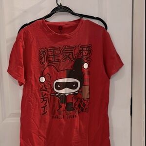Red Harley Quinn Graphic T-Shirt